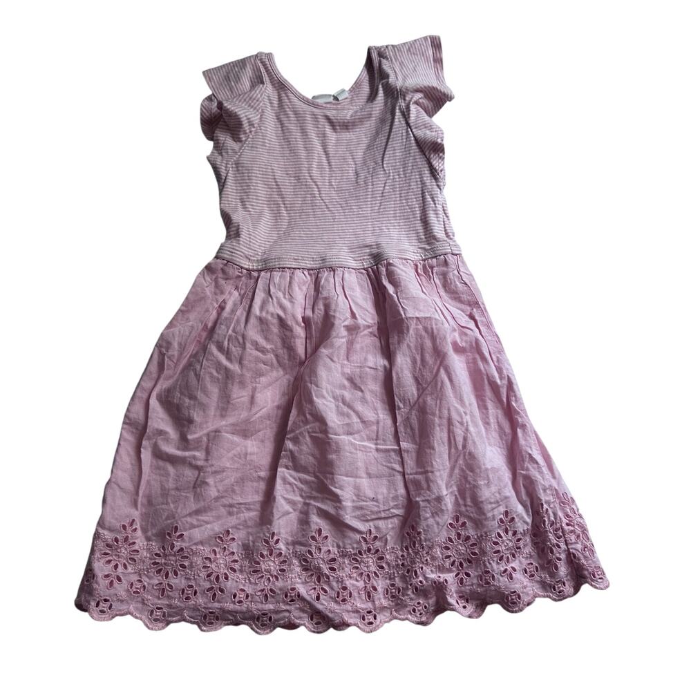 Gap Eyelet Cap-Sleeve Dress